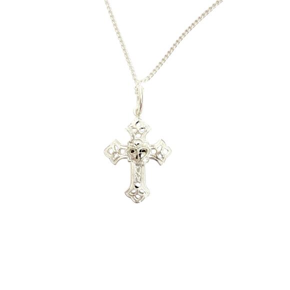 VIRGINS SAINTS & ANGELS VSA Basilica Cross Charm Necklace in Silver - Picture 5 of 7